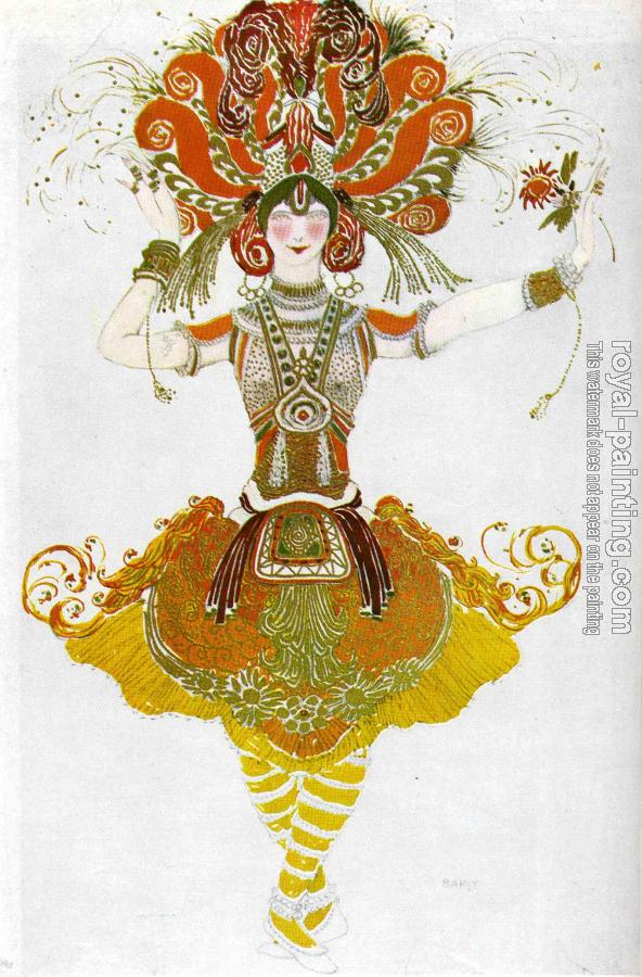 Leon Bakst : The firebird, costume for tamara karsavina Leon Bakst : The firebird, costume for tamara karsavina